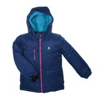 Kamik Winterjacke Effie (wind- und wasserdicht, reflektierend) marineblau/pink Kinder